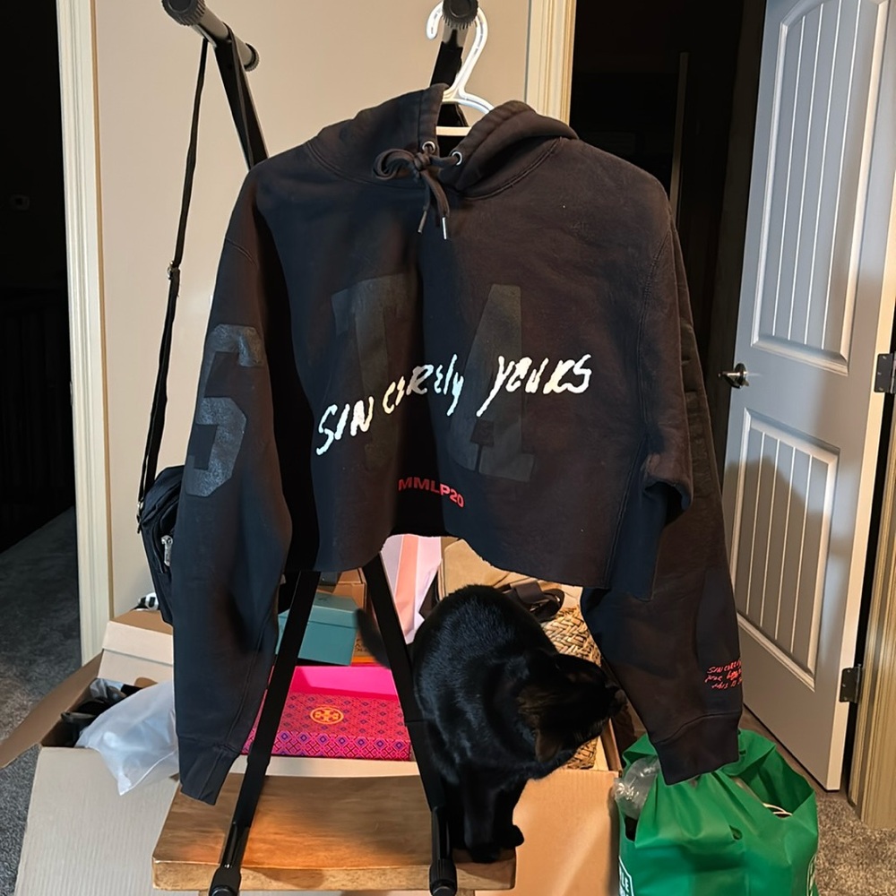 Item # D92 - Black Crop Top Hoodie by Marshall Mathers (Eminem)
